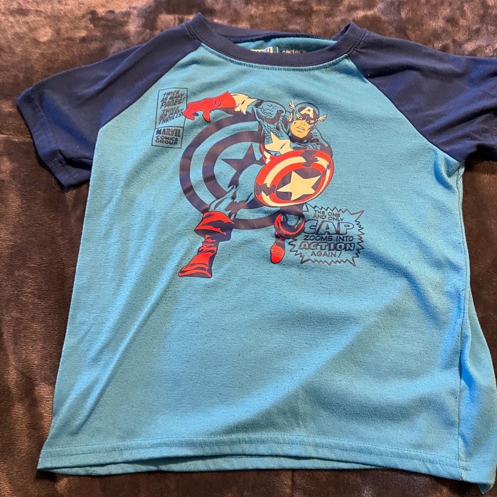 Marvel Blue Graphic Boys Pajama Set
